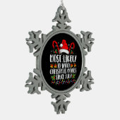 7月のクリスマス以来、クリスマス映画を最も見る スノーフレークピューターオーナメント (左)