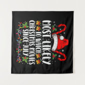 7月のクリスマス以来、クリスマス映画を最も見る タペストリー (正面(横))