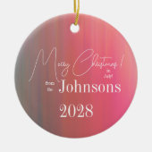 7月のクリスマス名年 セラミックオーナメント (正面)
