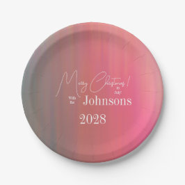 7月のクリスマス名年 ペーパープレート