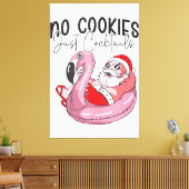 7月のクリスマス夏おもしろいのクリスマス キャンバスプリント (インサイチュ (リビング))