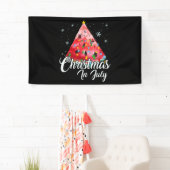 7月のクリスマス夏のメロンデザインのクリスマス 横断幕 (インサイチュ)