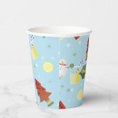 7月のクリスマス夏のBBQパーティー紙カップ 紙コップ (右)