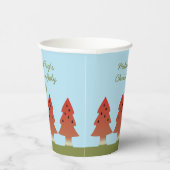 7月のクリスマス夏BBQパーティー紙カップ 紙コップ (右)