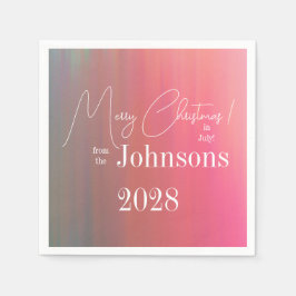 7月のクリスマス家族パーティー スタンダードカクテルナプキン