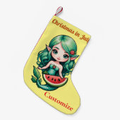 7月のクリスマス小妖精や小人Mermaid Thunder_Cove スモールクリスマスストッキング (正面 (吊り時))