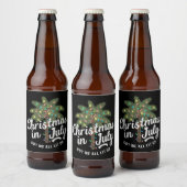 7月のクリスマス得に私は全員ライトアップ ビールラベル (ボトル)