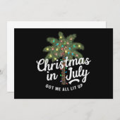 7月のクリスマス得に私は全員ライトアップ 招待状 (正面/裏面)