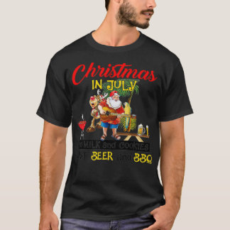 7月のクリスマス牛乳とクッキーはビールAn Tシャツ