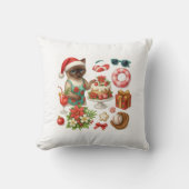 7月のクリスマス猫好きプールパーティー クッション (正面)