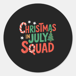 7月のクリスマス部隊 楽しいクリスマスの夏休み ラウンドシール