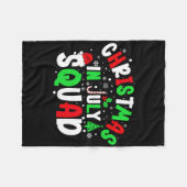 7月のクリスマス部隊 面白い クリスマス サマー メンズ フリースブランケット (正面(横))