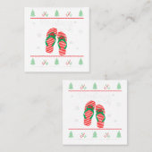 7月のクリスマス醜いクリスマスの夏 スクエア名刺 (正面/裏面)