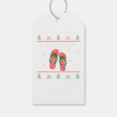 7月のクリスマス醜いクリスマスサマーギフトラベル ギフトタグ (裏面)