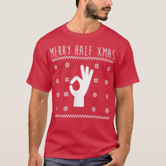 7月のクリスマス醜いクリスマスメリーの半クリスマス Tシャツ