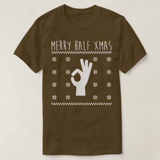 7月のクリスマス醜いクリスマスメリーの半クリスマス Tシャツ (デザイン正面)