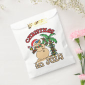 7月のクリスマス雪だるまサンドビーチ フェイバーバッグ (封をした状態)