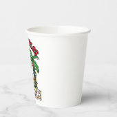 7月のクリスマス雪だるまサンドビーチ 紙コップ (左)