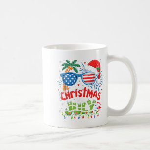 7月のクリスマス アメリカ国旗 サマー ビーチ ハワイ サン コーヒーマグカップ