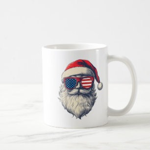 7月のクリスマス アメリカ サンタクロース 愛国 コーヒーマグカップ