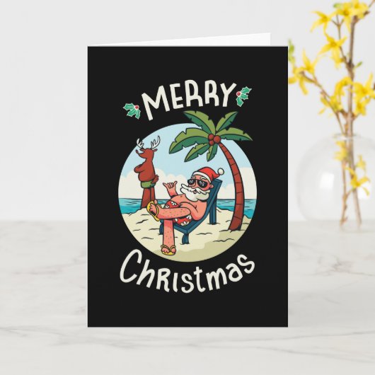 7月のクリスマス カード (黄色い花)