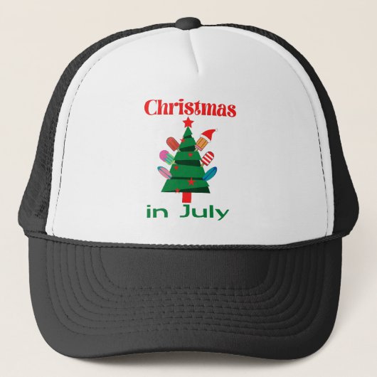 7月のクリスマス キャップ (正面)