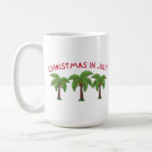 7月のクリスマス コーヒーマグカップ (左)