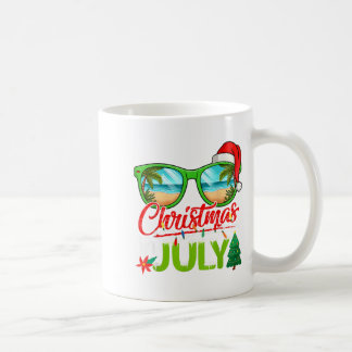7月のクリスマス サングラス サンタ帽子 夏 ビーチ コーヒーマグカップ