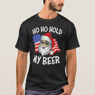 7月のクリスマス サンタさん ホホ 4回目のクリスマス かわいい グラフィック Tシャツ