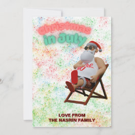 7月のクリスマス サンタ シーズンカード