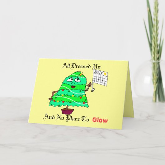 7月のクリスマス シーズンカード (正面)