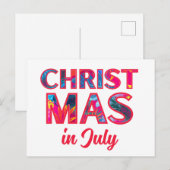 7月のクリスマス シーズンポストカード (正面/裏面)
