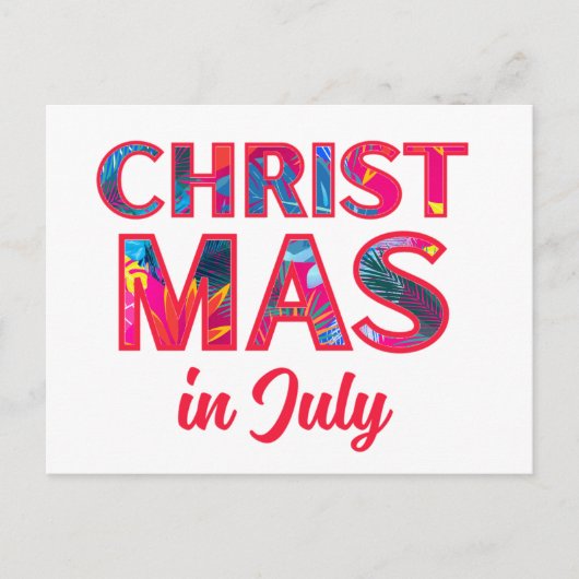 7月のクリスマス シーズンポストカード (正面)