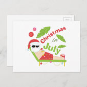 7月のクリスマス シーズンポストカード (正面/裏面)