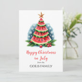 7月のクリスマス　スイカの木 シーズンカード (スタンド正面)