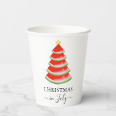 7月のクリスマス スイカ 紙コップ (裏面)