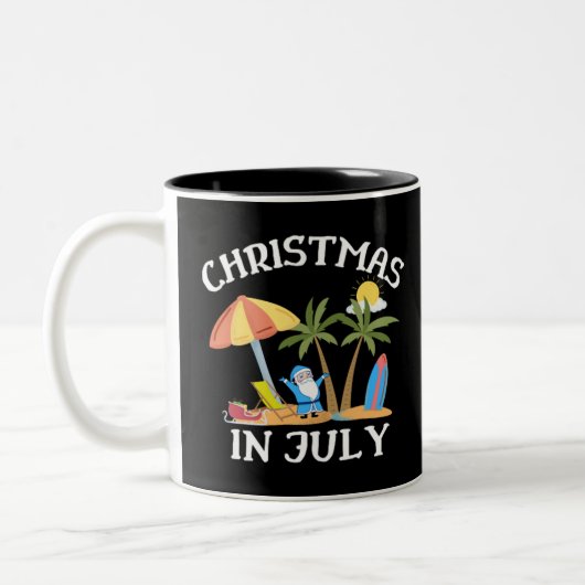 7月のクリスマス ツートーンマグカップ (左)