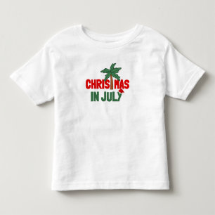 7月のクリスマス トドラーTシャツ