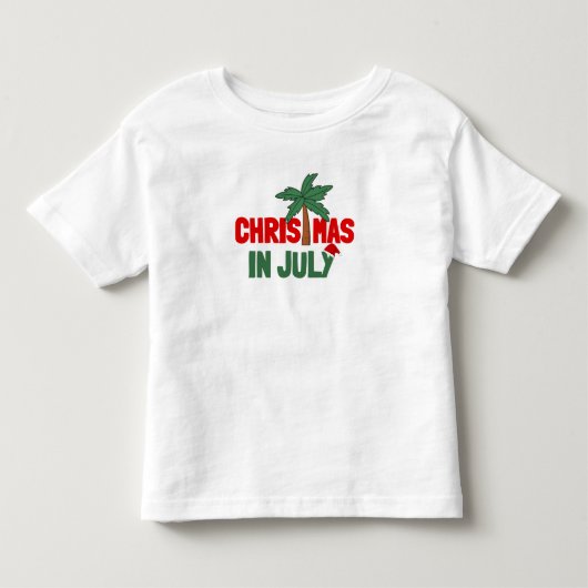 7月のクリスマス トドラーTシャツ (正面)