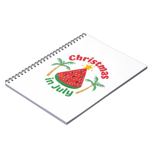 7月のクリスマス ノートブック (左側)