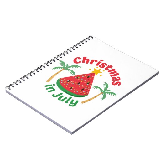 7月のクリスマス ノートブック (左側)