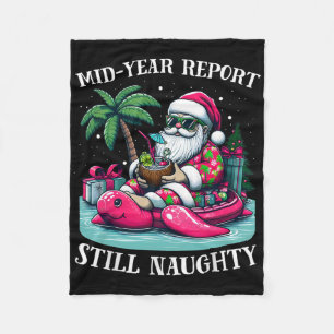 7月のクリスマス ハワイアン なまいき クリスマス7月 X フリースブランケット