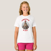 7月のクリスマス、バブル・プロフィテロール Tシャツ (正面フル)