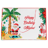 7月のクリスマス パーティーお土産袋 ラージペーパーバッグ (正面)