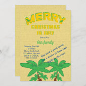 7月のクリスマス・パーティー 招待状 (正面/裏面)
