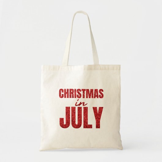 7月のクリスマス フラミンゴ トートバッグ (正面)