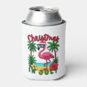 7月のクリスマス フラミンゴ 缶クーラー (缶正面)
