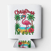 7月のクリスマス フラミンゴ 缶クーラー (裏面)