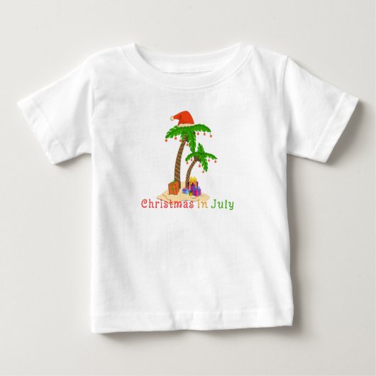 7月のクリスマス ベビーTシャツ (正面)