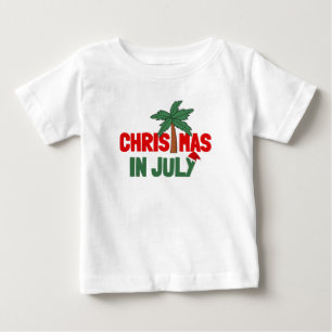 7月のクリスマス ベビーTシャツ